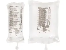 AirLife sterile water in 1L and 2L flexible bags.