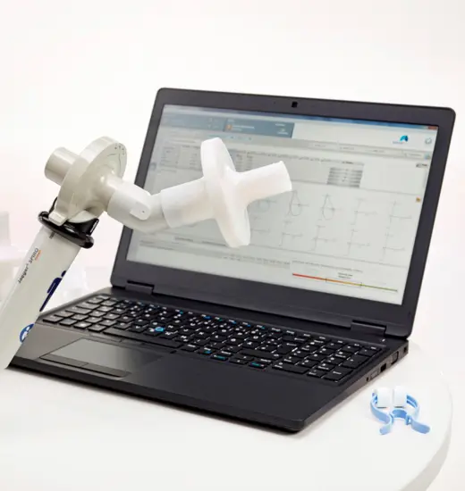 Vyntus SPIRO PC Spirometer pulmonary function testing device.